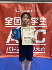 持ち味の体力を武器に女子Ｂグループで準優勝した帯広栄少年団の松岡祐乃