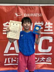 男子Ｂグループで３位と健闘した豊成ＪＢＣの真野夢歩