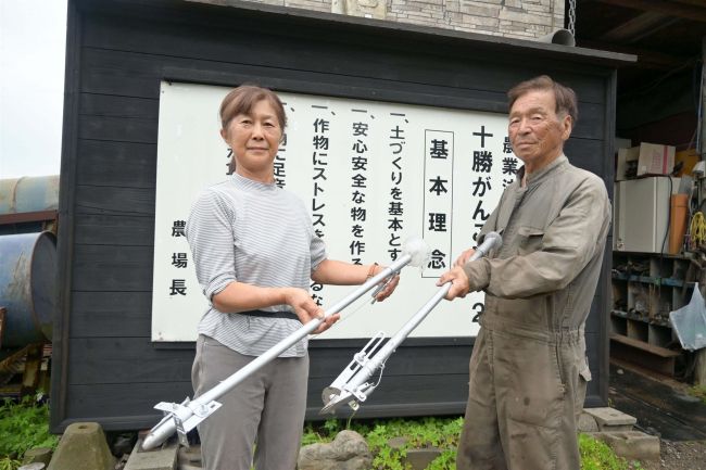本別のがんこ農場２　カボチャの種まき省力化機械を開発