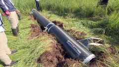 落下したロケットの部品（ＨＢＣ北海道放送提供）