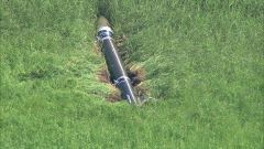 落下したロケットの部品（ＪＮＮ－ＨＢＣ提供）