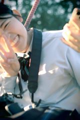 ８枚組の５枚目。「自身の選択でよかった」との喜び。あえてピントを合わせず、「日常の一瞬」をイメージした（光画部提供）
