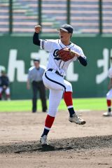 【１回戦・帯大谷―帯北】帯大谷は先発の工藤聖真が５回を投げて２失点に抑えた