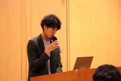 空き店舗の活用について報告した川上さん