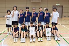 女子準優勝の帯四