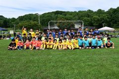 参加した60人のサッカーキッズ