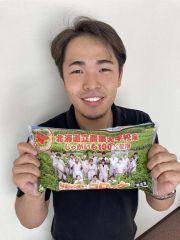 本別町ふるさと納税返礼品「農大コロッケ」をＰＲする村上さん