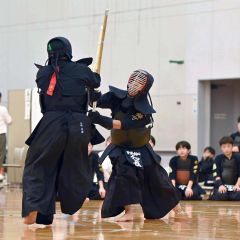 加賀谷Ｖ　女子は宮野下　団体は男子が一心会、女子柳町少　剣道全十勝夏季中体連