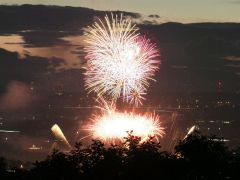 まくべつ夏フェスタで花火開催 3000発の花火に歓声 5