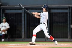 【準決勝・帯大谷―旭川志峯】帯大谷は６回１死三塁で井上翔瑛が右中間に適時二塁打を放ち先制する