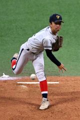 【準決勝・帯大谷―旭川志峯】帯大谷は右腕エースの泉映甫が先発し力投した