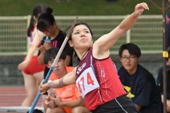 女子やり投げ決勝