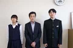全道柔道大会へ意気込み　池田中学生が出場報告 2