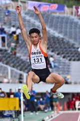 【男子走り幅跳び予選】通過記録を超えられず予選で敗退した小山倫汰（白樺学園）