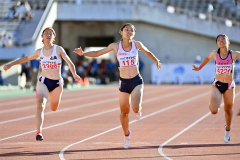 共栄中出の山崎女子１００メートル４位　男子５０００メートル競歩の大野は２８位　インターハイ陸上競技