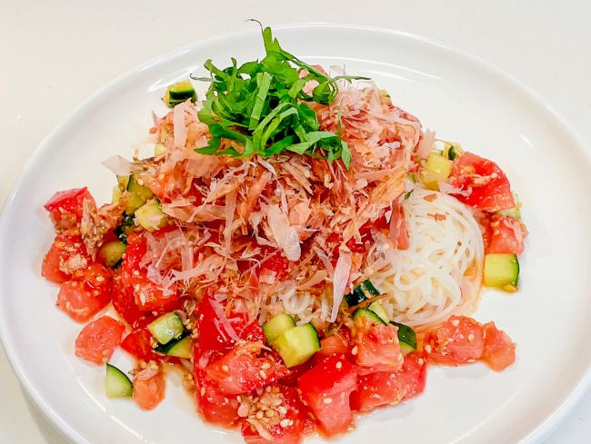 【写真】【調理時間９分】野菜ダレ　そうめん〜簡単レシピ