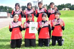 女子団体戦３位の帯五