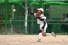 １回戦・帯大谷―帝京安積（金野和彦撮影）