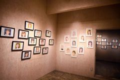 元校長の服部和樹さん　似顔絵っぽいイラスト展　８月３日まで市内ミントカフェ 2