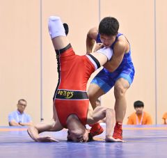 野口佳　健闘の準優勝　インターハイレスリング最終日　野口佳が準優勝