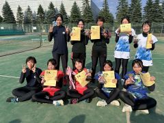 全道に出場する女子の上位入賞選手ら