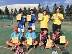 渡部・古川組Ｖ　女子は池田・三浦組　ソフトテニス国スポ十勝支部予選