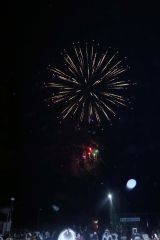 夏の夜空を染めた花火