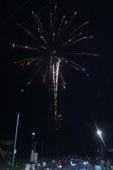 夏の夜空を染めた花火