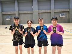 女子シングルスの入賞者