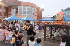 多くの村民で盛り上がったこども盆踊り