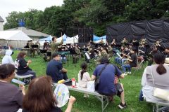 上士幌高校の生徒と陸上自衛隊第５音楽隊が一緒にコンサート（助川かおる通信員撮影）