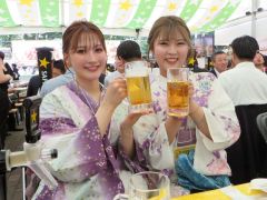 大通ビアガーデン残り３日　猛暑を追い風に入り込み好調