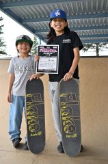 村瀬晴（帯広開西小５年）がスケートボード道・東北大会４位で全国へ
