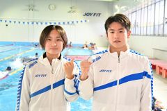 ＪＯＹＦＩＴ帯広の磯村（帯緑園中）、山村（中札内中）が競泳の各種全国大会へ闘志
