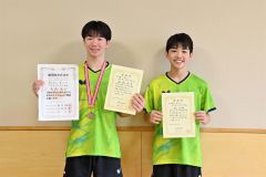 音更中の長嶋３位、小林５位、札内中の谷沿女子９位で全国へ　卓球道中体連