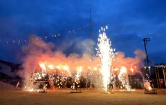 コロナ禍前の規模に復活した花火（主催者提供）