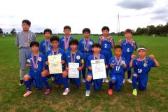 Ａブロック準優勝の明和広陽少年団