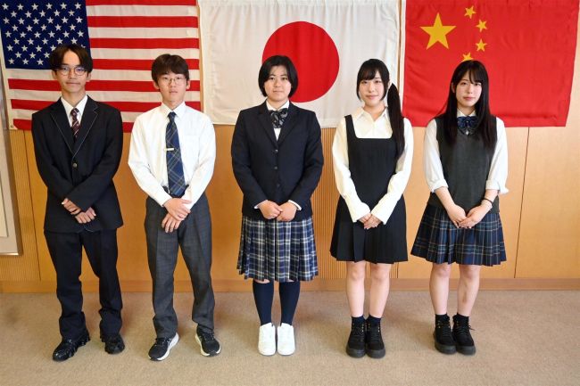 米スワードと中国朝陽、派遣高校生が帰国