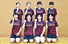 帯一中女子６連覇　渋谷・林組複Ｖで２冠　道中体連バドミントン