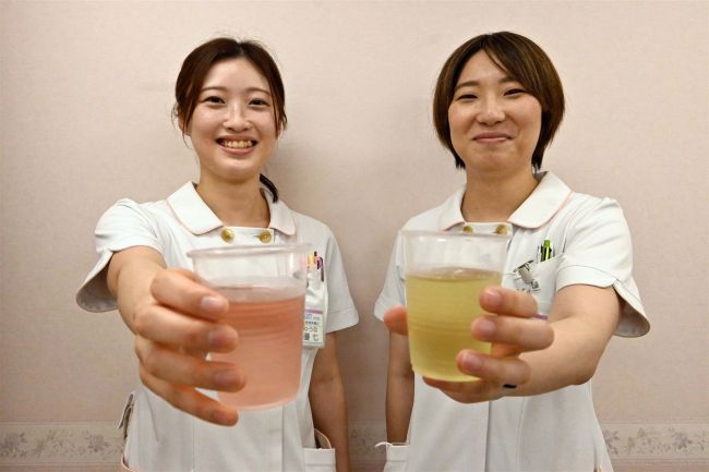 おいしく水分補給、デイケア職員が独自栄養水　介護老人保健施設とかち　「爽やかでおいしい」