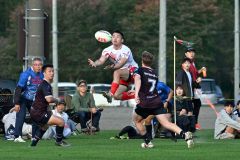 「ラグビーリーグ」の日本代表の国際試合は、今年も１０月に広尾で開かれる（昨年の試合から。須貝拓也撮影）