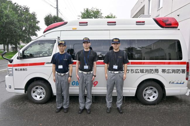 搬送のお礼に救急車寄贈　帯広市在住の夫婦「支援の輪広がれば」