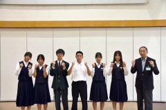 陸上で全道大会に出場する芽室中、芽室西中のメンバーたち