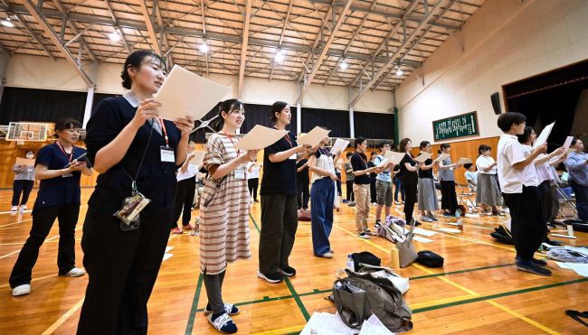 三条大合唱団が始動　１０月式典で５００人のハーモニー目指す