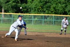 【決勝・SWATT―帯広商運】声を上げながら投球するSWATTの藤村和巳