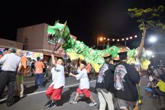 盆踊りのために竜のからくりをつくったという団体も