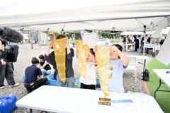 北海学園生が藤丸パークで食の交流イベント　子どもらでにぎわう 6