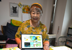 ８３歳菅原さん、キャラ考案しイラスト作成　インスタ投稿で話題～まちマイ音更編