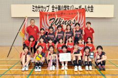女子優勝の下音更ウィングス