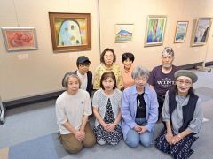 新得の絵画サークル「美感星」が作品展